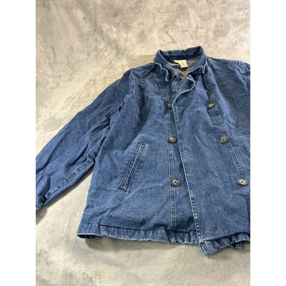 Appleseed jacket Women's 2X Blue Denim Jean Jacket button down w/ Inside Pocket - Picture 3 of 9